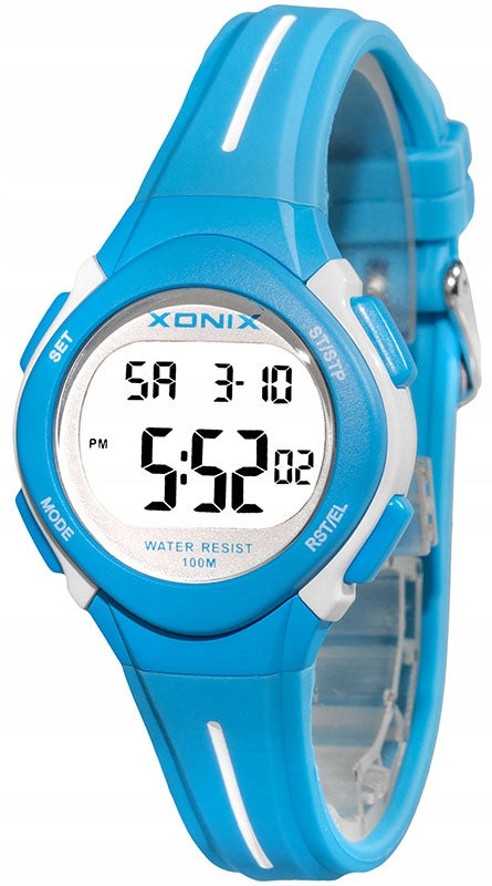 Sports Watch Blue Women's Small Alarm Clock Anti-Allergic Waterproof Brand Xonix