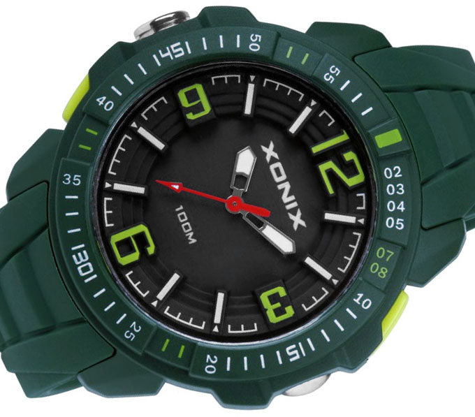 Sports Watch Green Children's Waterproof Multifunctional Analog Years Brand Xonix