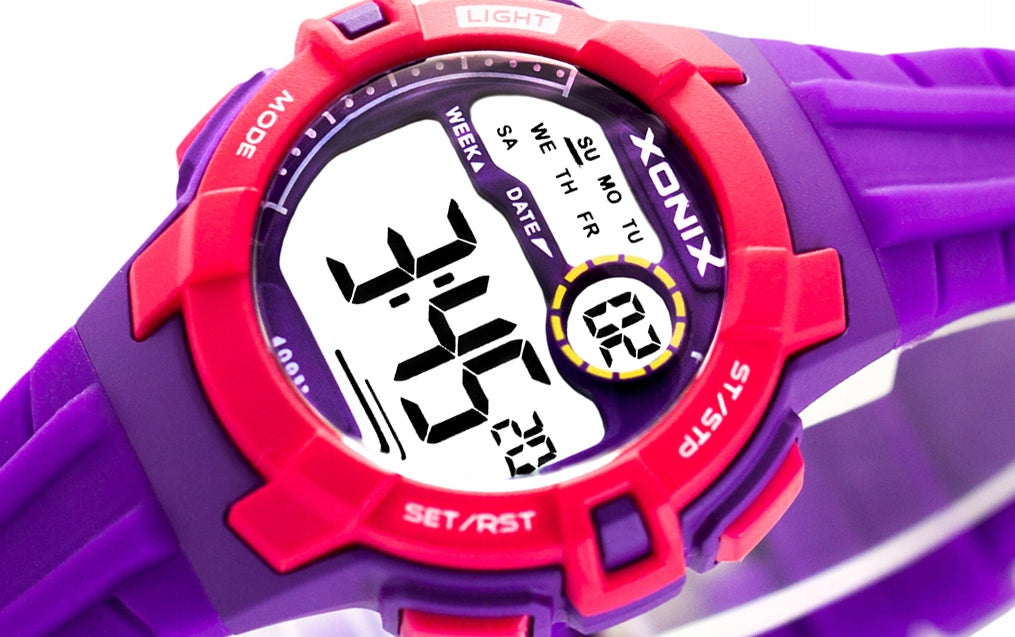 Sports Watch, Purple, Women, For Girls, Children, Electronics Additional features nickel-free