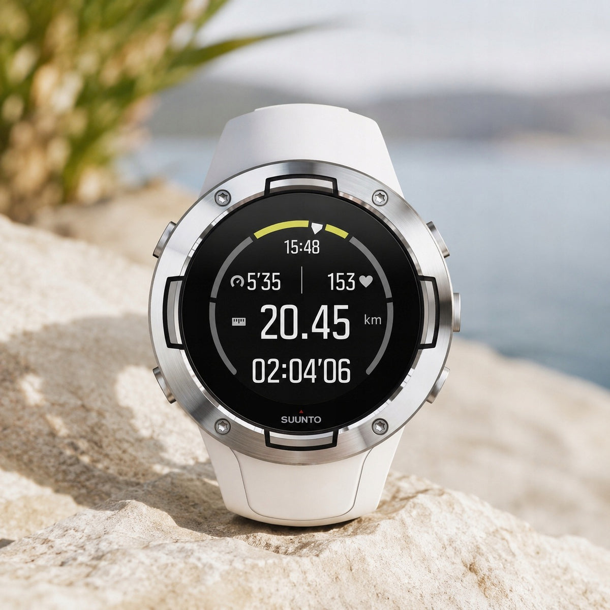 Sports Watch Suunto 5 White Multisport Size Universal Round Brand Suunto