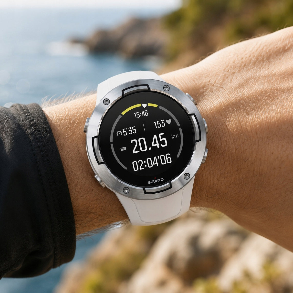 Sports Watch Suunto 5 White Multisport Size Universal Round Model other
