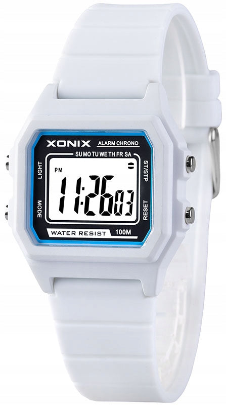 Sports Watch White Men's Digital Stopwatch XONIKS Waterproof Brand Xonix