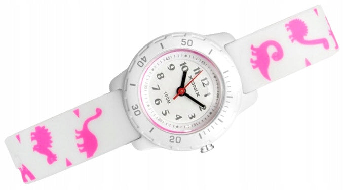 Sports Watch White, Pink Children's Waterproof Tip Cheap Analo Batteries included yes
