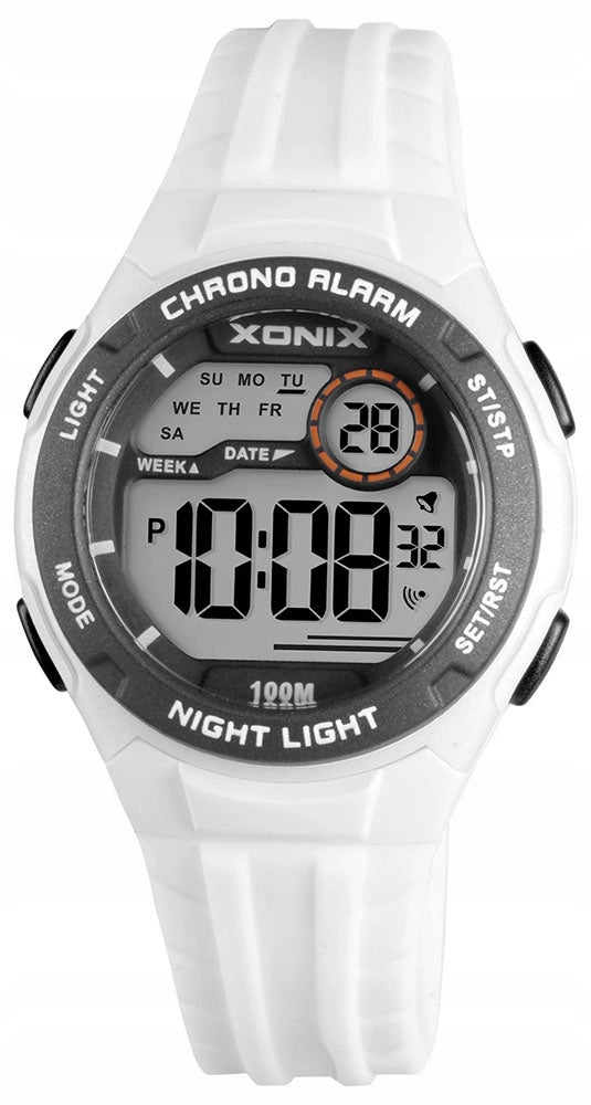 Sports Watch White Women's Anti-Allergic Lightweight Timer Waterproof Brand Xonix