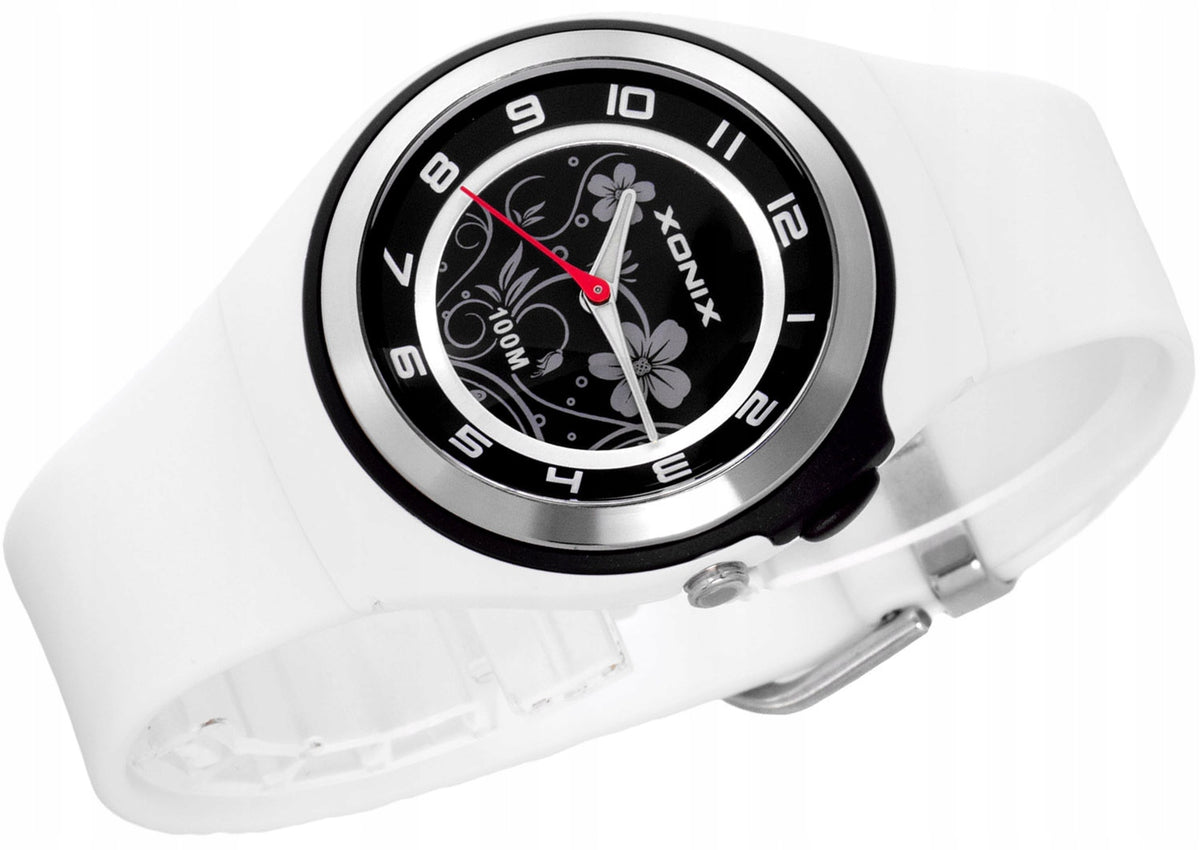 Sports Watch White Women's Swimming Hand Waterproof Backlight Additional features nickel-free