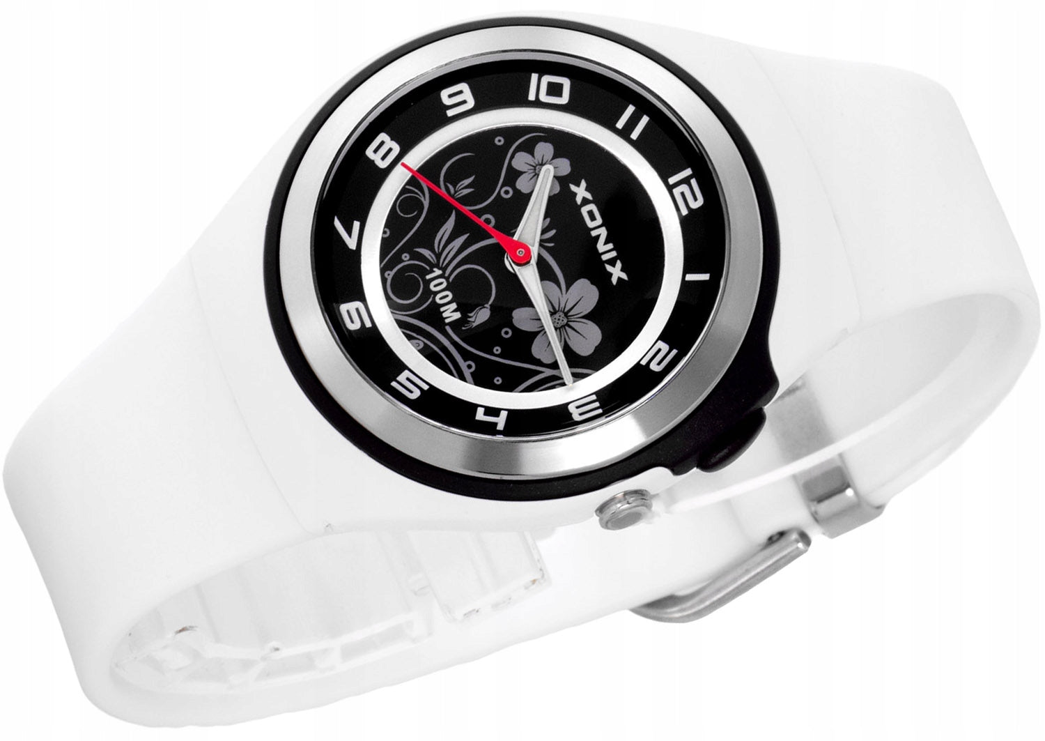 Sports Watch White Women's Swimming Hand Waterproof Backlight Additional features nickel-free