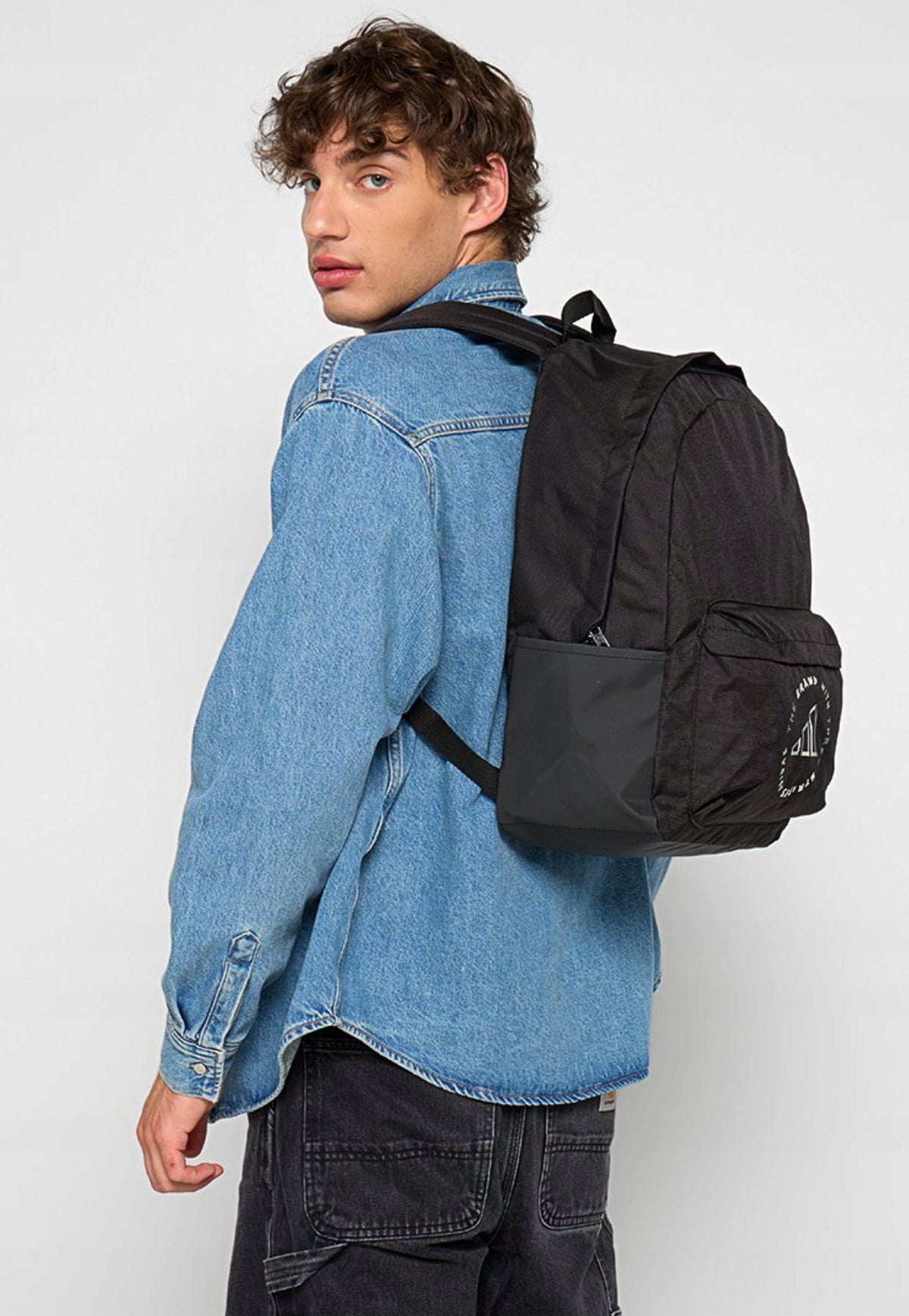 Sports backpack ADIDAS black large with logo - 28L Brand adidas
