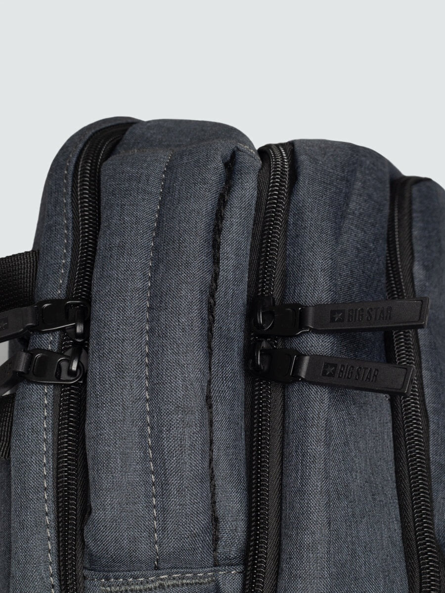 Sports backpack BIG STAR grey Tomasso 903 Main pattern plain