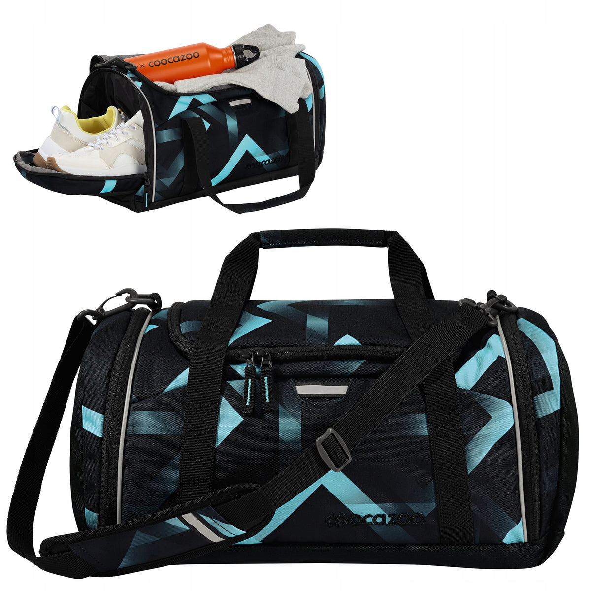 Sports bag COOCAZOO 20L for school pool 42x20x21cm Laser Lights