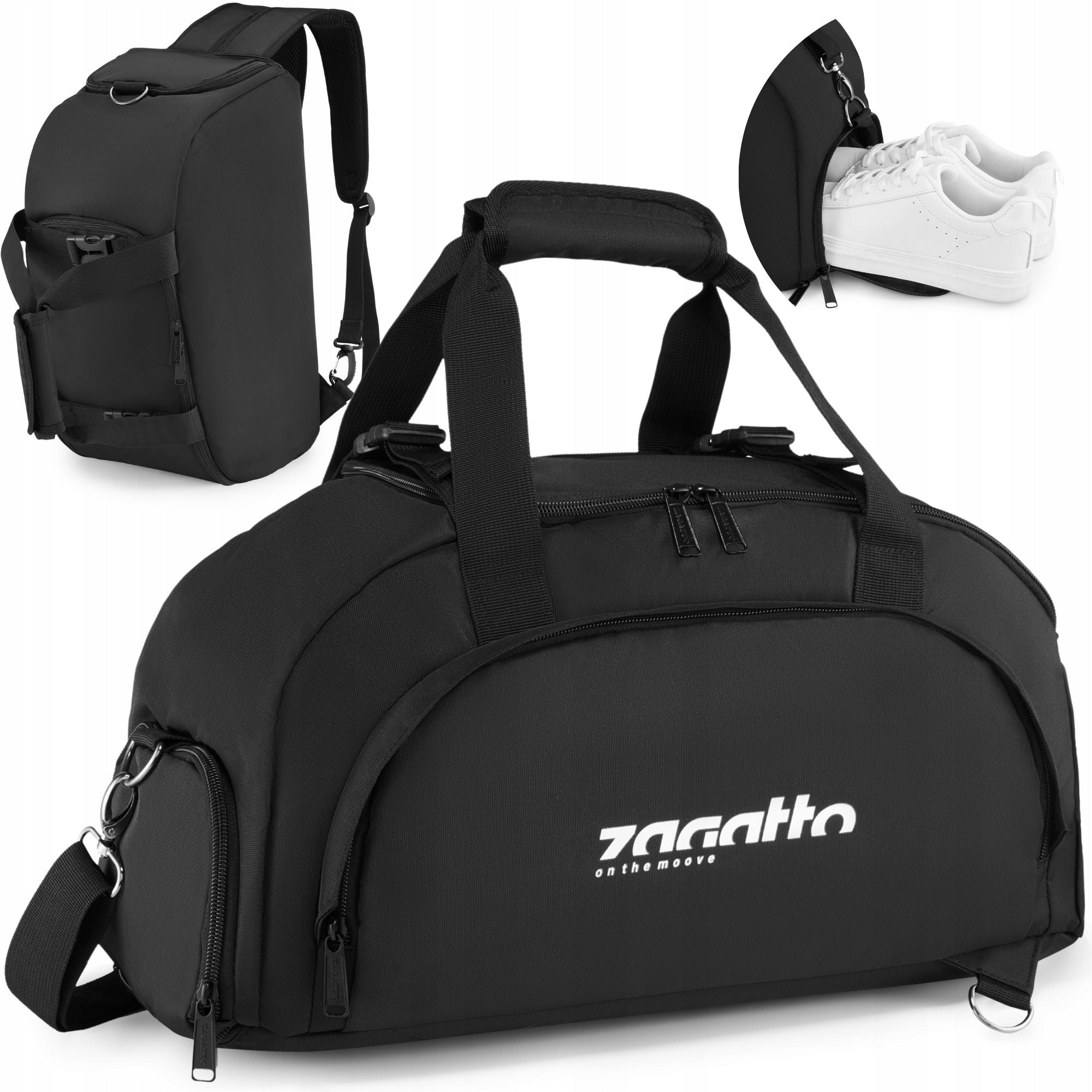 Sports bag backpack 2in1 women's men's shoulder training travel ZAGATTO