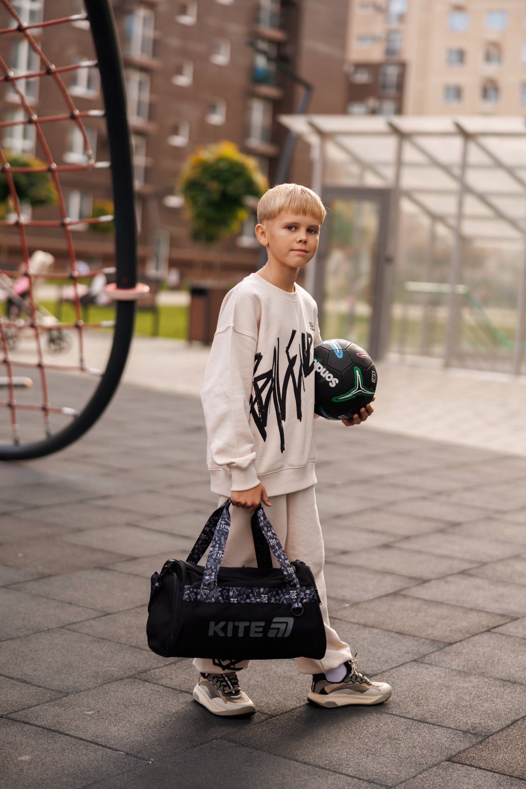 Sports bag for boy school for training WF stiffened bottom Kite Packaging status original