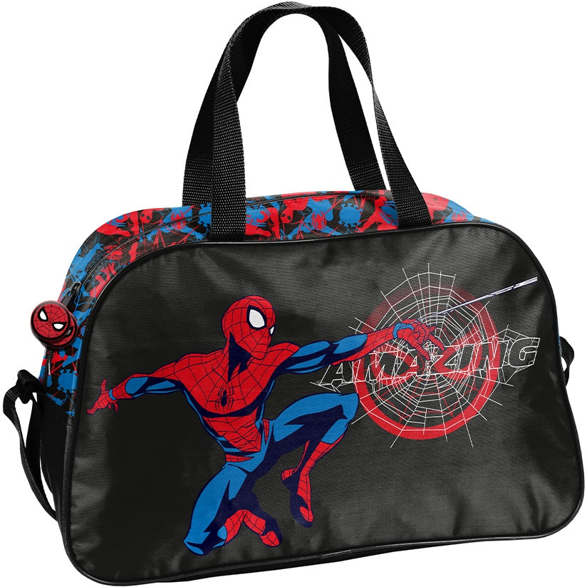 Sports bag for children boy for travel pool Spiderman black