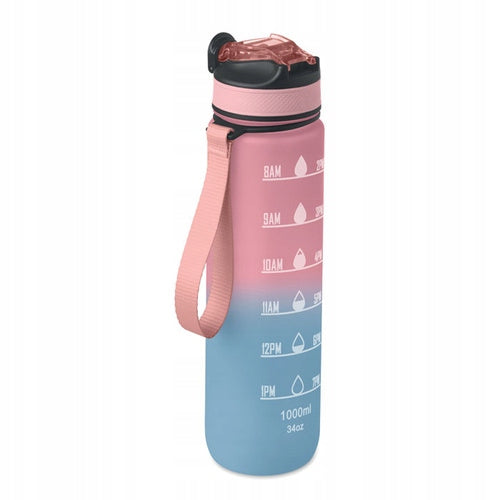 Sports bottle with integrated straw