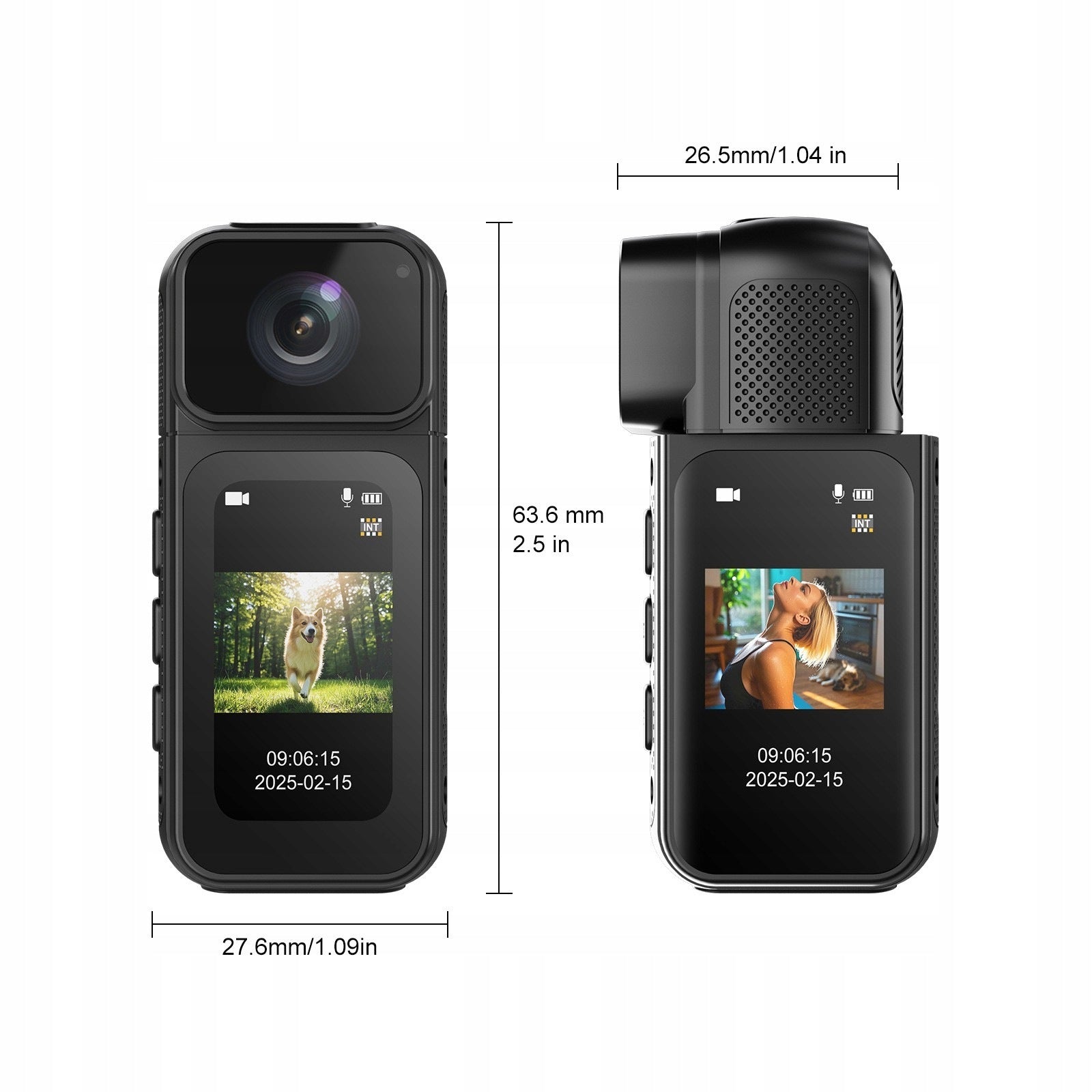 Sports camera 2.7K mini magnetic WiFi HDR angle 170° 3h 12 Mpx Packaging status original