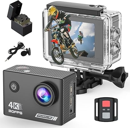 Sports camera 4K 30fps - 131ft/40m