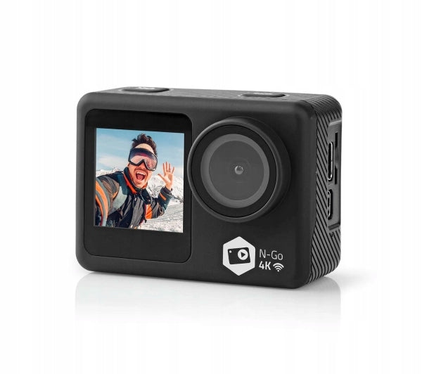 Sports camera Nedis ACAM 51 BK 4 K microHDMI USB C dual screen