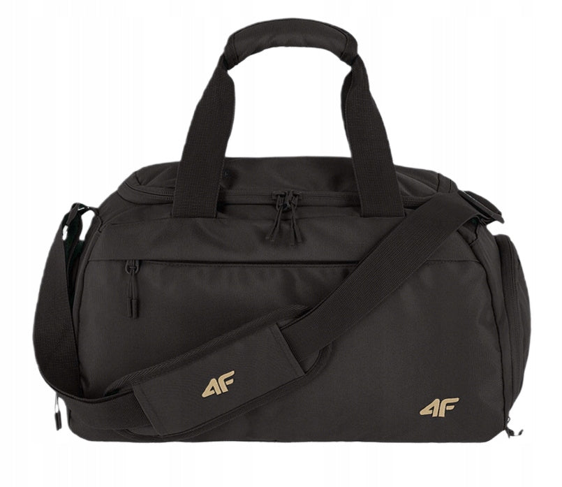 Sports shoulder bag 4F U009 black hydrophobic impregnation 10L