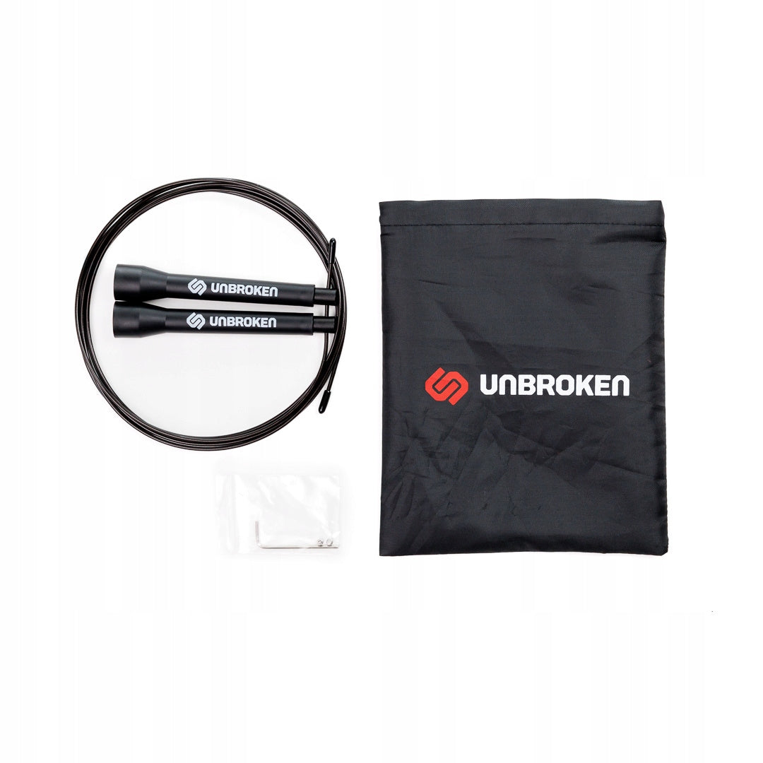 Sports training jump rope light 3m UNBROKEN SR-U0 Black Brand Unbroken