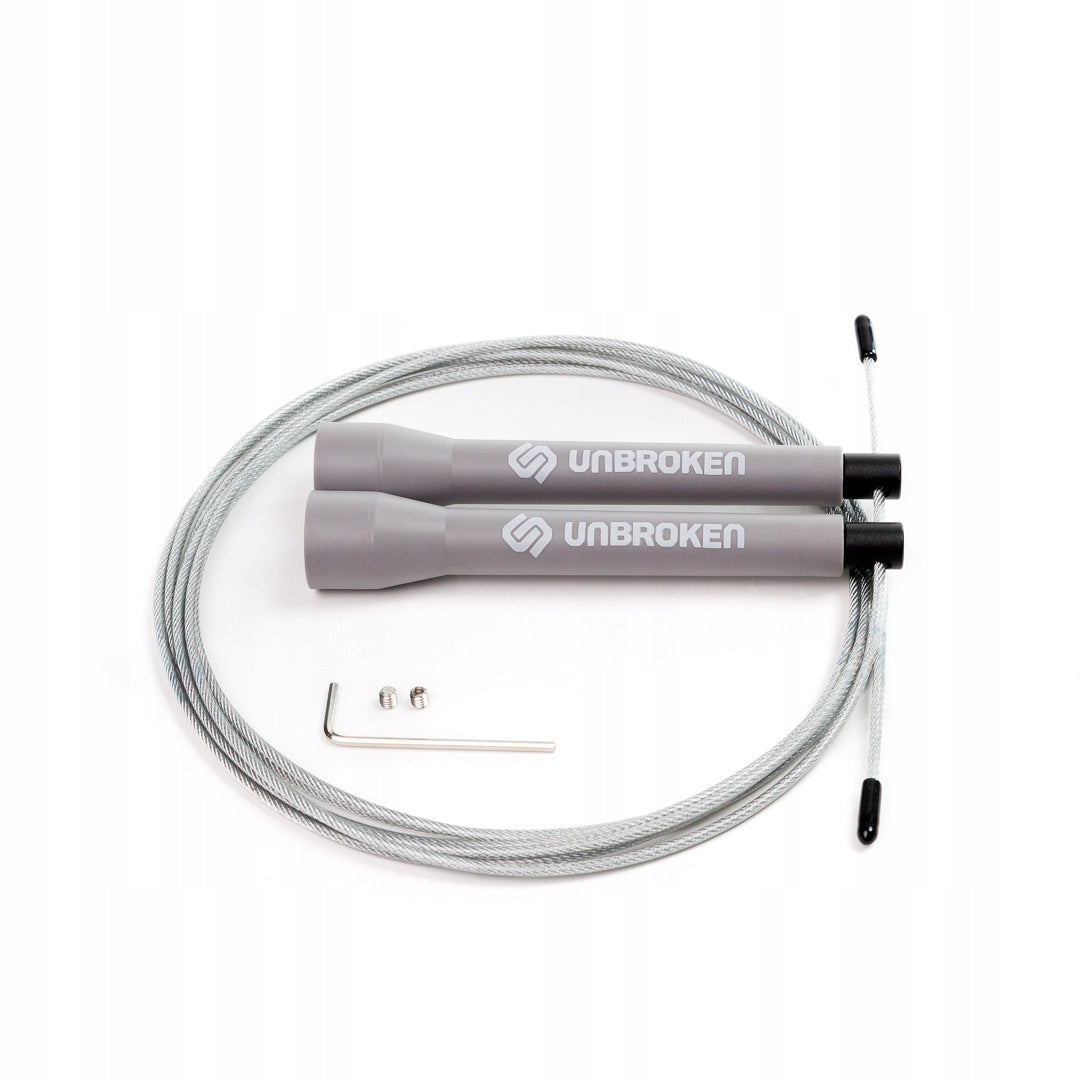 Sports training jump rope light 3m UNBROKEN SR-U0 Grey Packaging status original