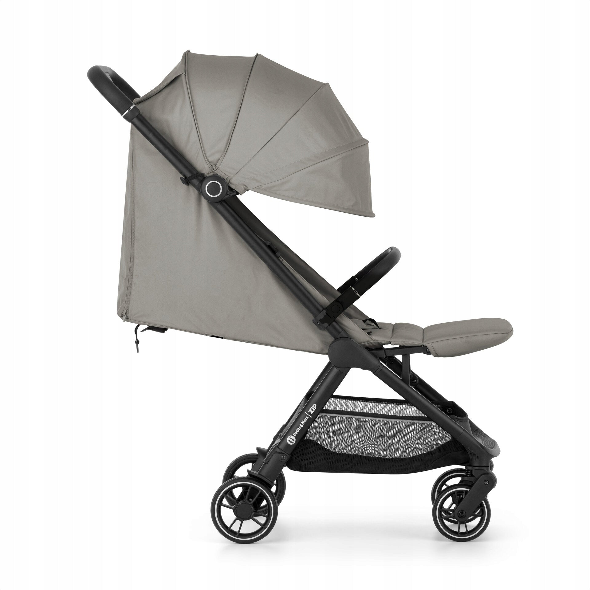 Sports trolley PETITE&MARS Zip 2026 Velvet Grey Color shades of gray and silver