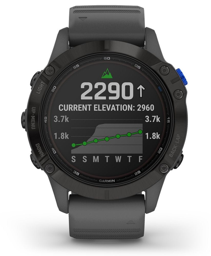 Sports watch Garmin Fenix 6 Pro Solar black Manufacturer code 010-02410-11