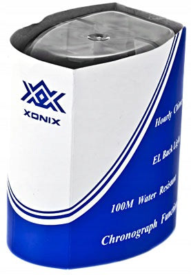 Sports watch Xonix electronic waterproof stopwatch timer alarm date Main pattern plain