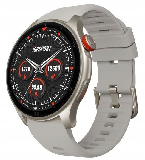 Sports watch with GPS Smartwatch IGPSport LW10 silver titanium