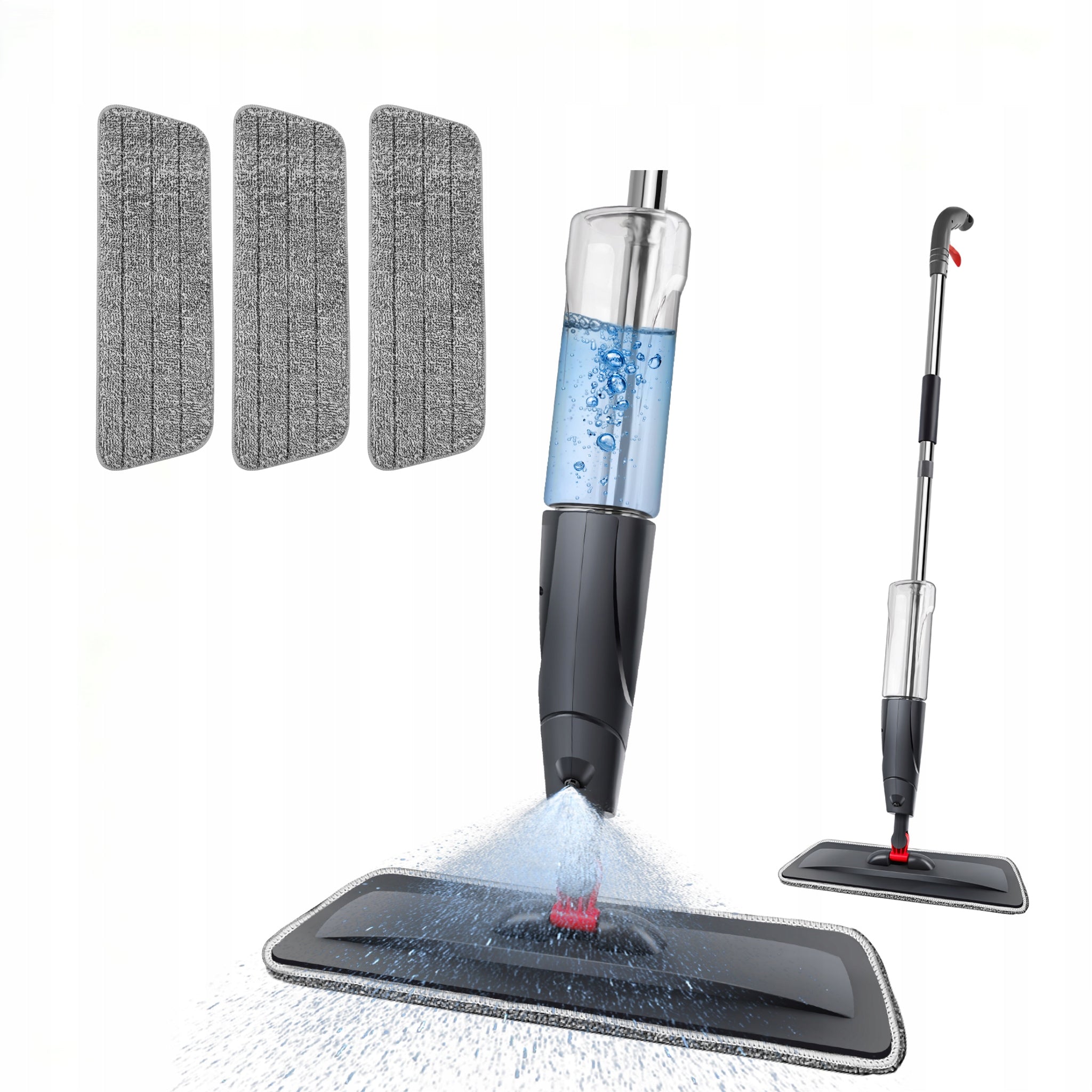 Spray Mop 360°Rotating Head 700ML Large Water Tank Washable Microfiber Pad