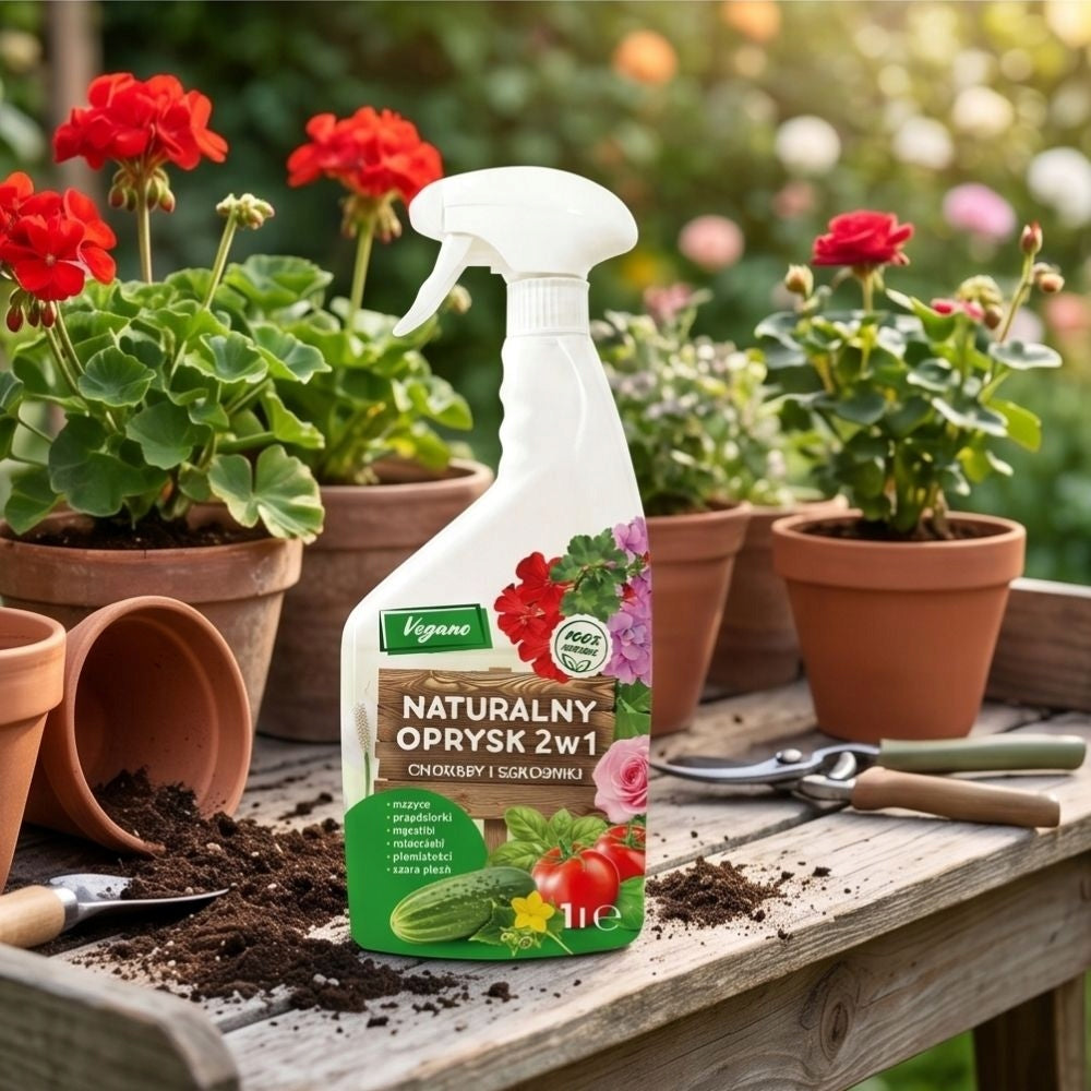 Spray on aphids disease natural pests 2in1 Vegano 1000 ml Packaging status original