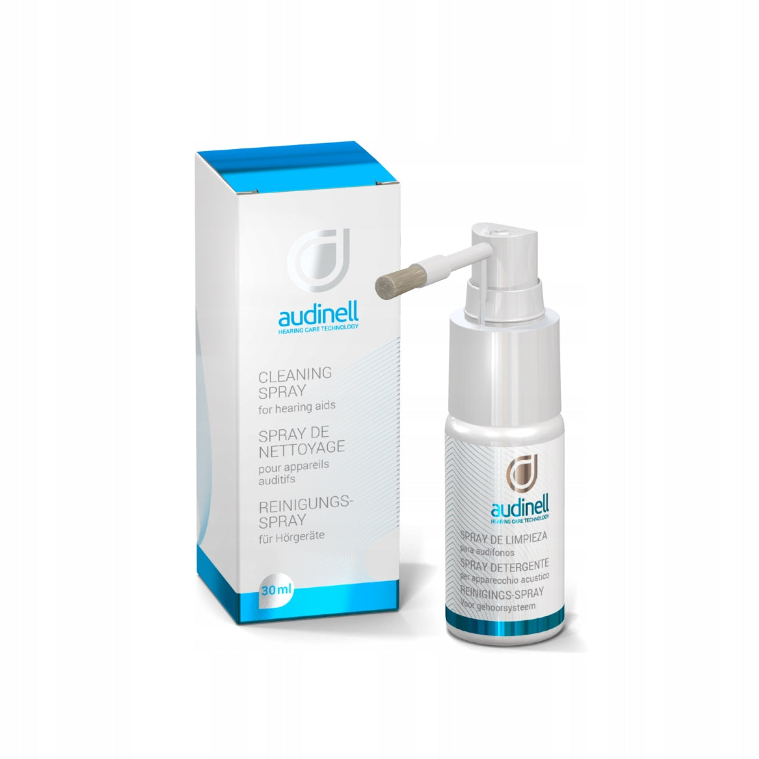 Spray with disinfection brush Audinell 30ml