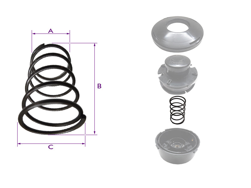 Spring for Combustion Scythe Head NAC and others Manufacturer code RAPTOR*314839