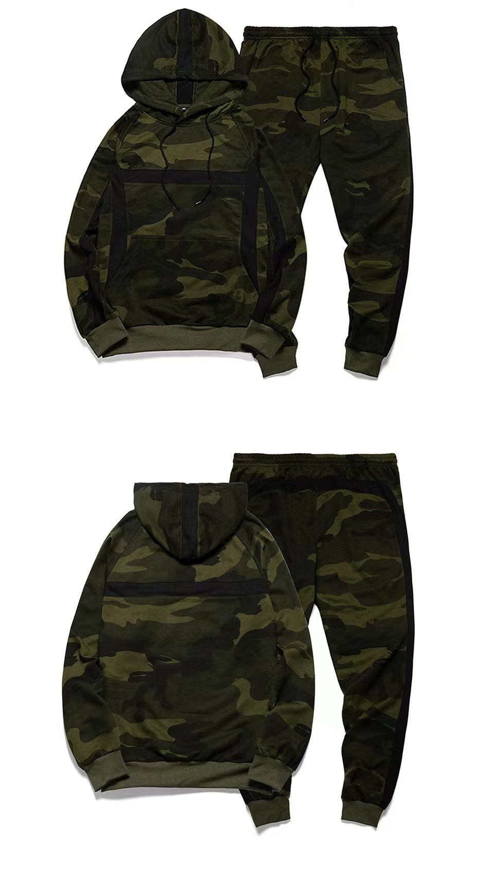 Spring-summer camo XL tracksuit set Color multicolor