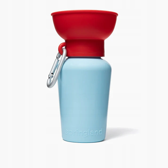 Springland dog bottle 590 ml Flip Travel Water Bottle Cherry/Sky Blue Brand Springland