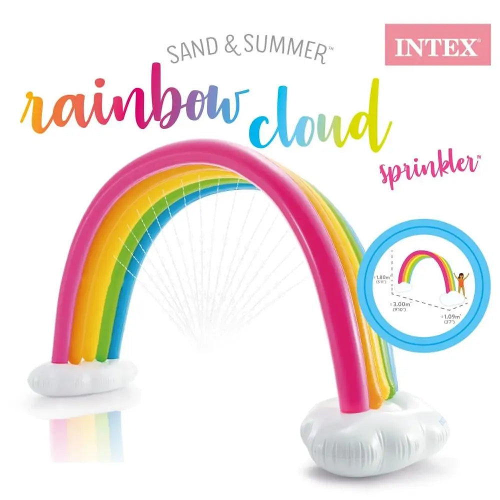 Sprinkler gate rainbow large 300x180 cm Intex 56597 Color multicolor