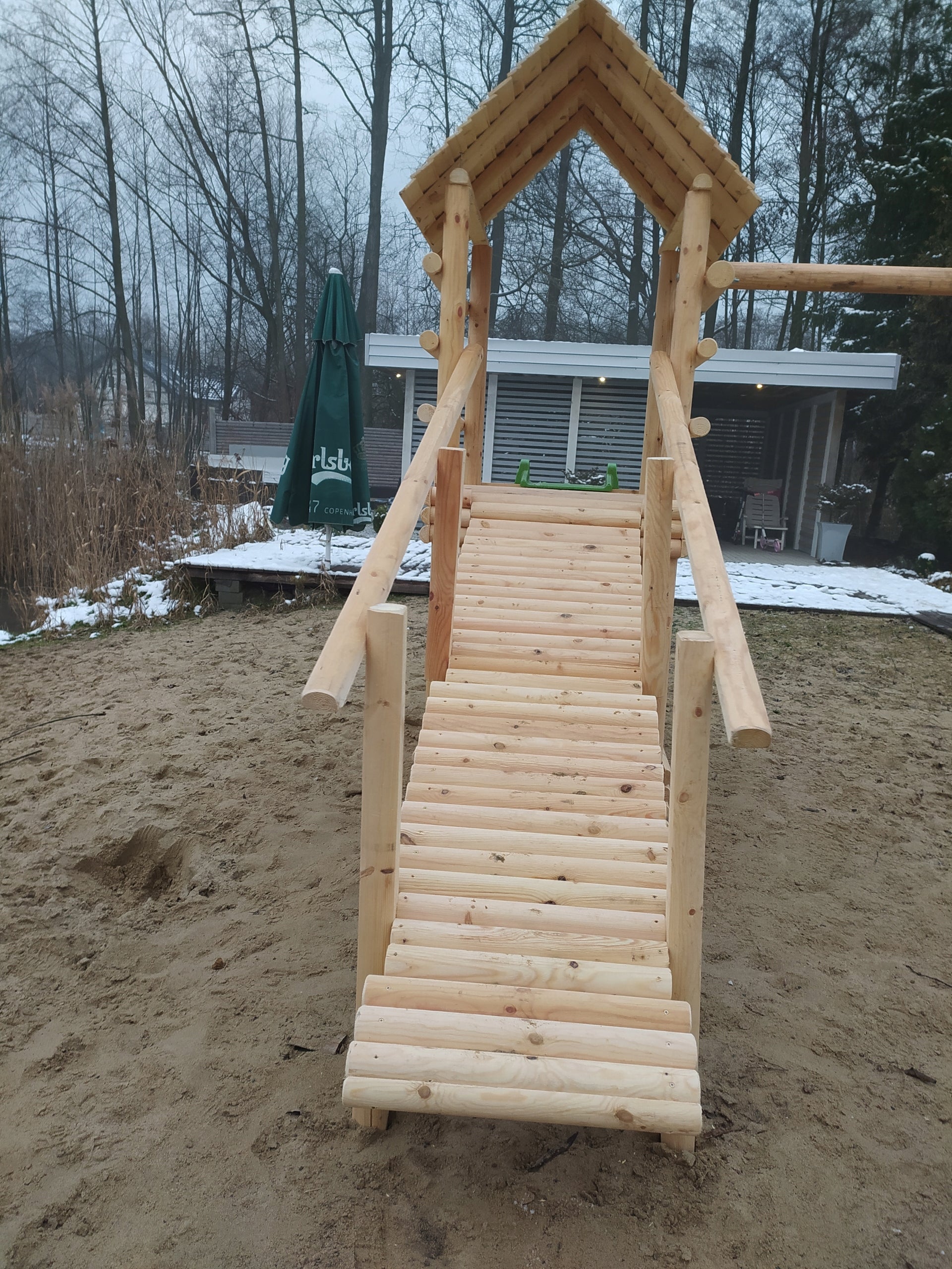 Square Toys Cottage Huwka Sandbox Dominant material wood