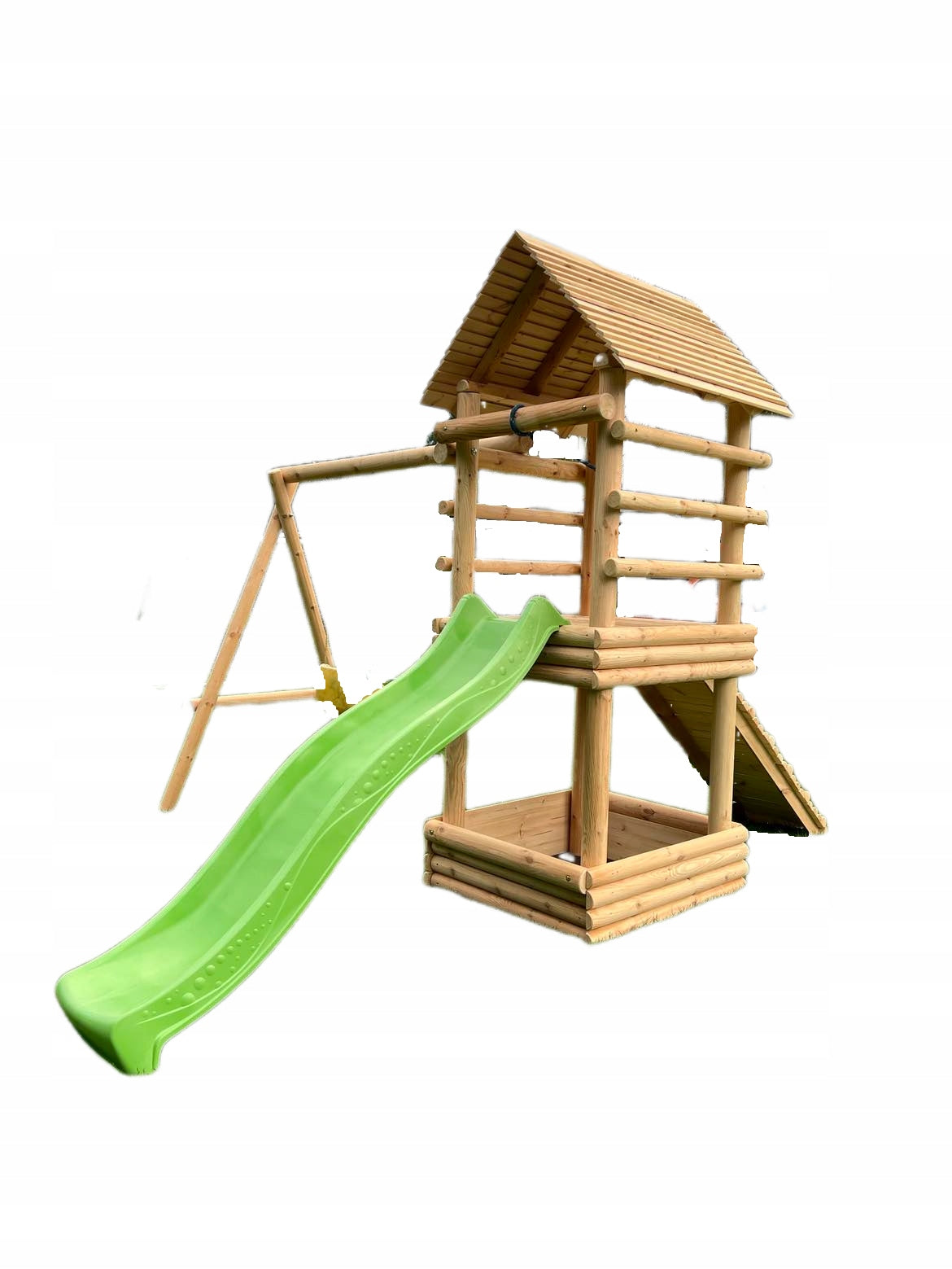 Square Toys Cottage Slide Swing Sandbox Rope