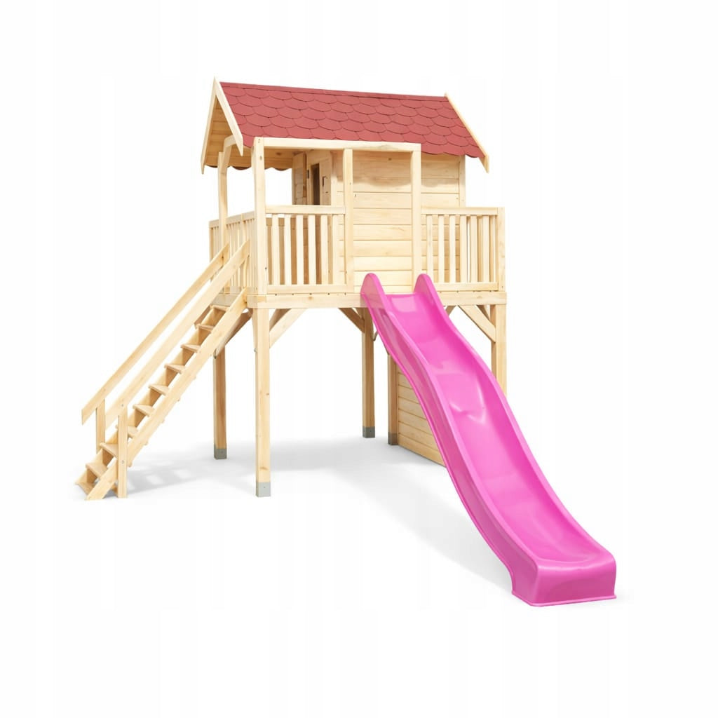 Square Toys Maja Cottage for children Garden Sensory Swing slide climbing Kind wooden
