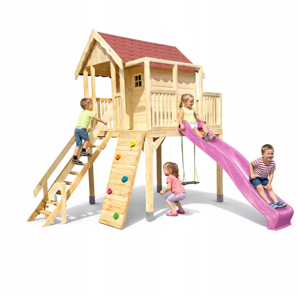 Square Toys Maja Cottage for children Garden Sensory Swing slide climbing