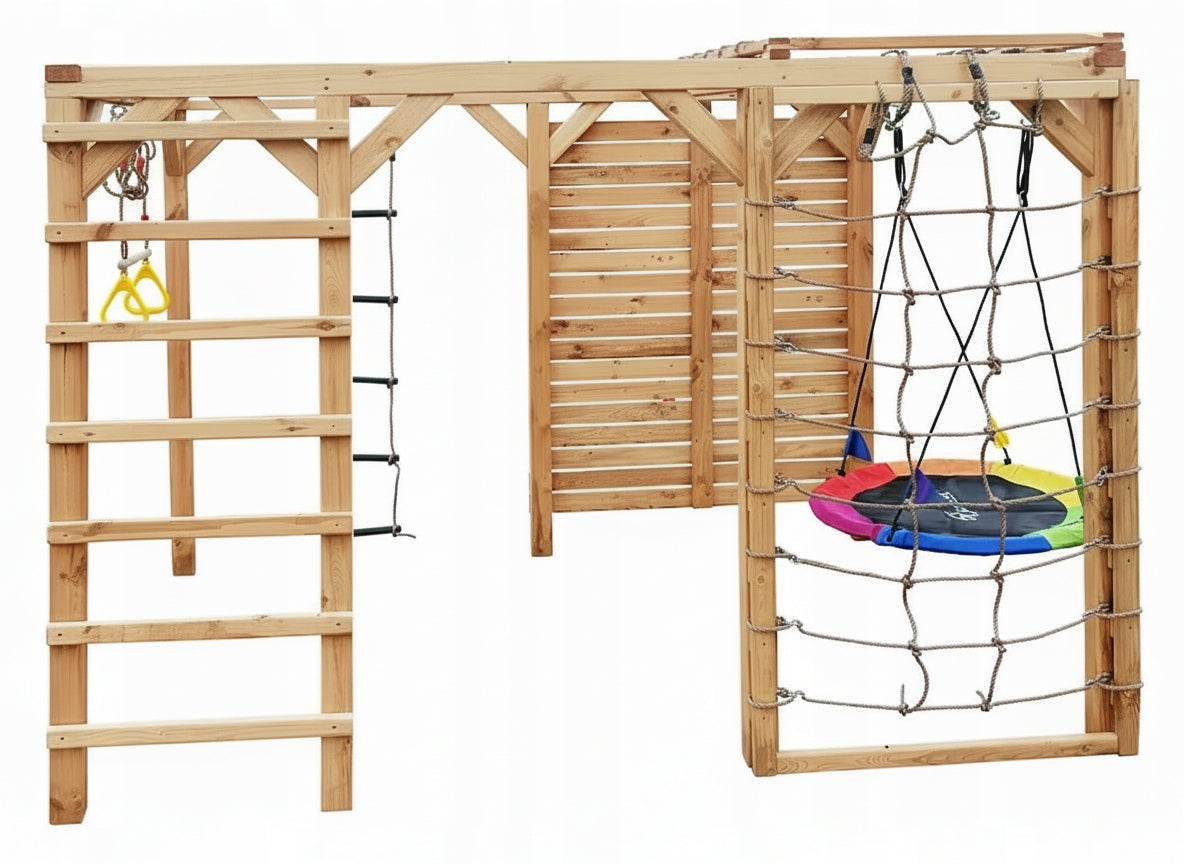 Square Toys Monkey Grove Swing climbing stones net, stork nest Dominant material wood