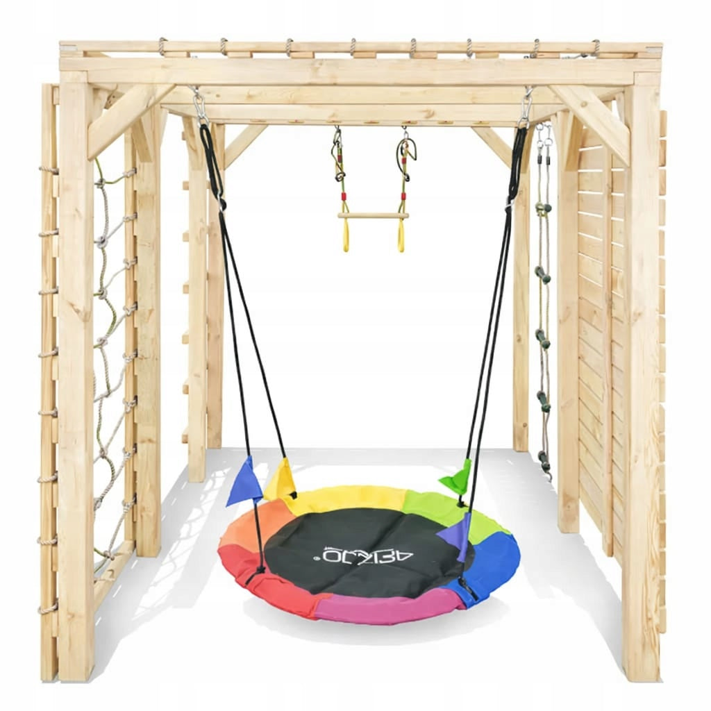 Square Toys Monkey Grove Swing climbing stones net, stork nest Kind wooden
