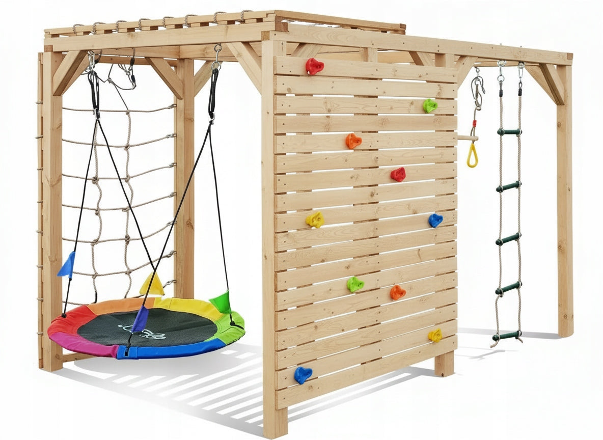 Square Toys Monkey Grove Swing climbing stones net, stork nest Packaging status original