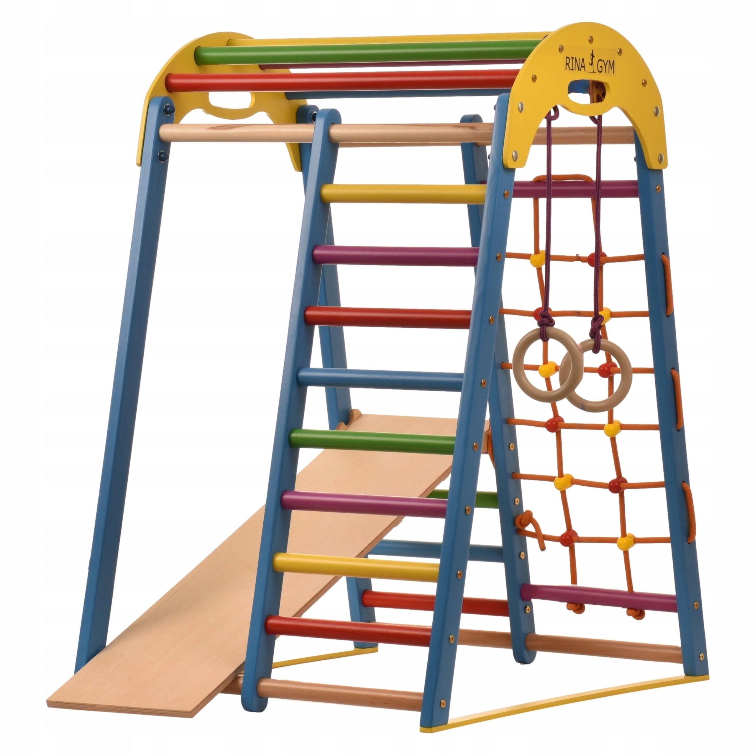Square Toys Wooden for Children's Home Children's 125x100x80 cm 6in1 Manufacturer code Drewniany plac zabaw domowy dla dzieci