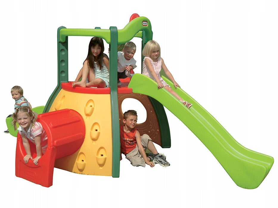 Square Toys for children set of 2 Slides Climbing Tunnel Little Tikes