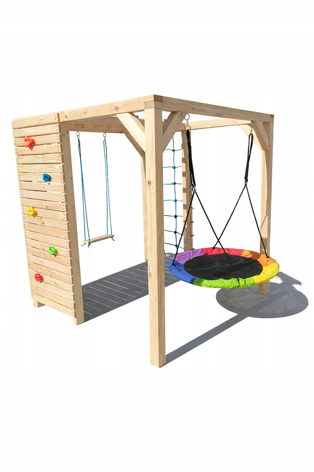 Square Toys garden Monkey Grove Mini for children -Swing wood storks gni Packaging status original