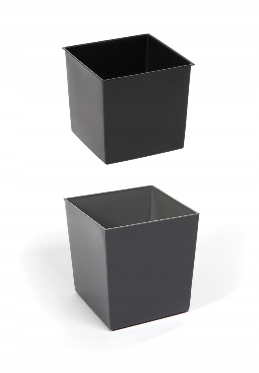 Square flower pot Lamela Juka white 19x19 cm Material synthetic material