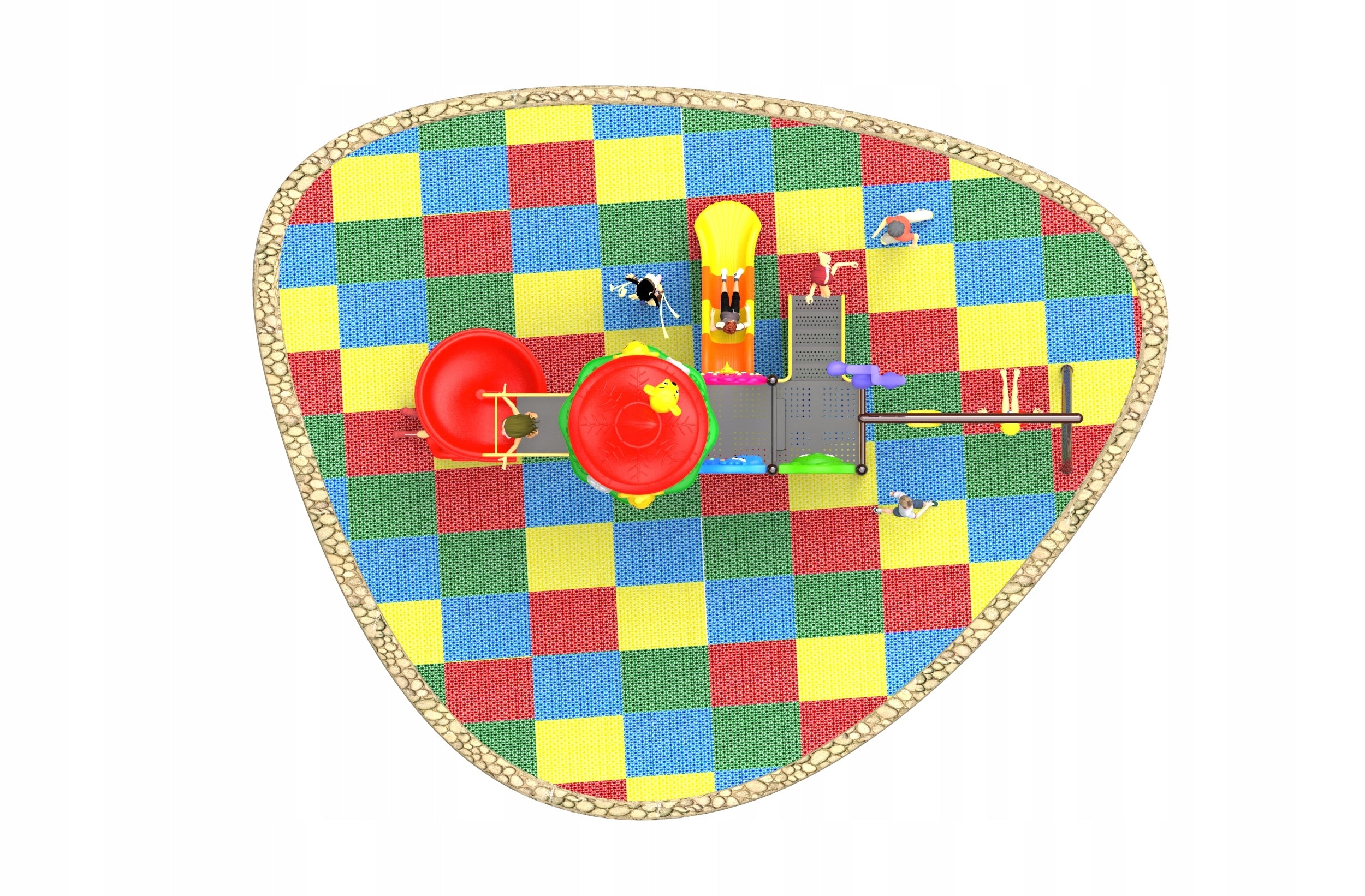 Square toys for children "Nutka" – swings, slides Brand no brand