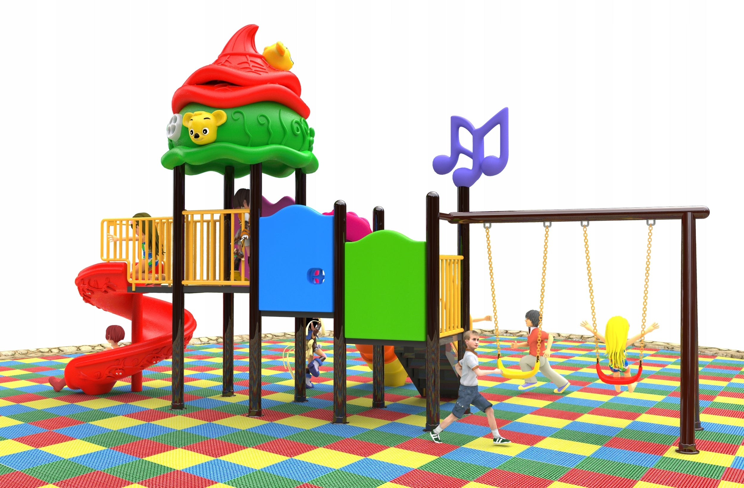 Square toys for children "Nutka" – swings, slides Manufacturer code B30082