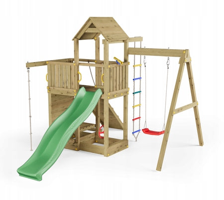 Square toys wooden DUMO Challenge Island with swing and slide Manufacturer code 5905610208042