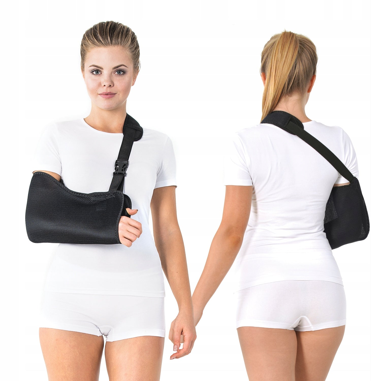 Stützbandage-Schulterstabilisator TOROS-GROUP, schwarz, Größe 1