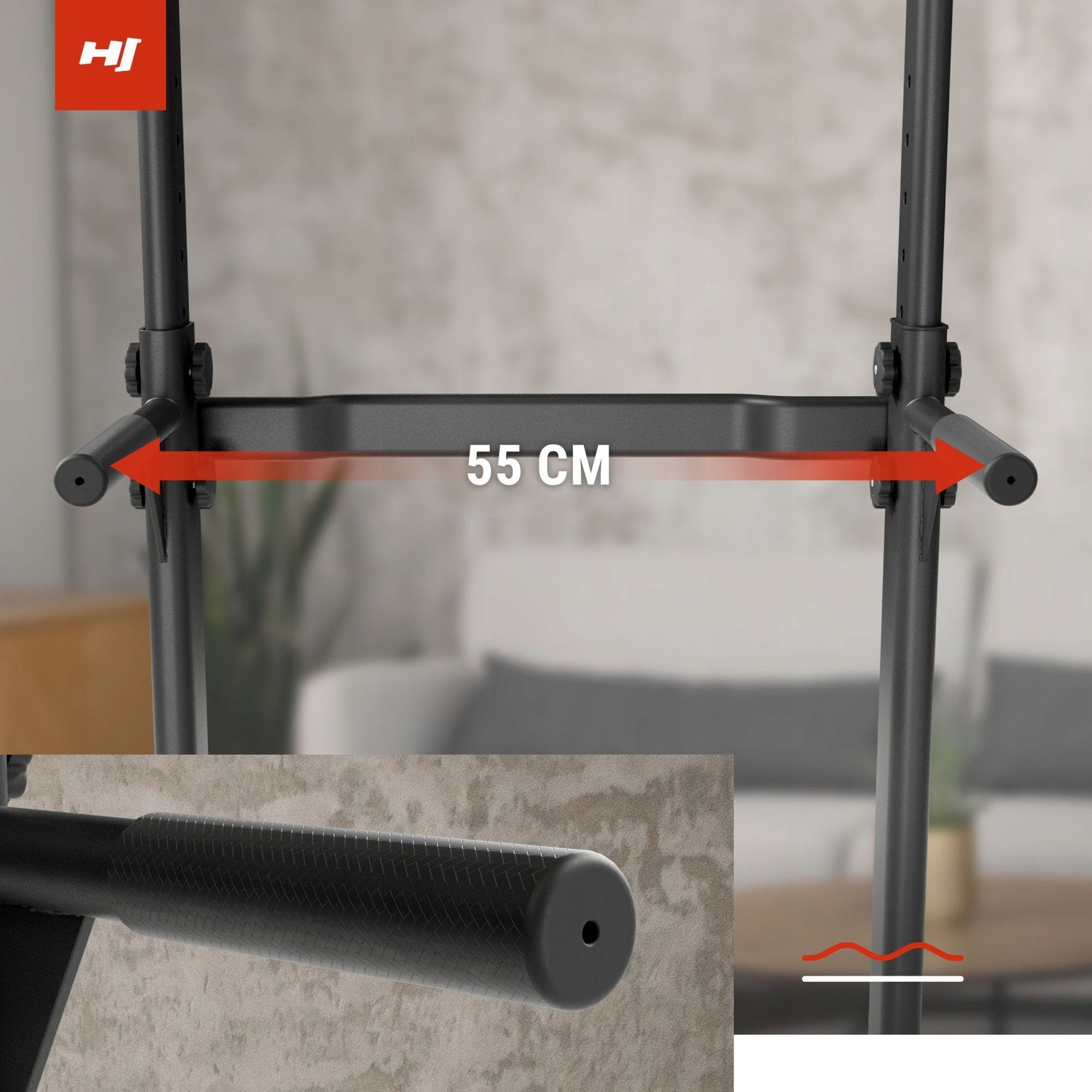 Stable stationary bar adjustable handrail dip holders for workouts Manufacturer code HS-2012K